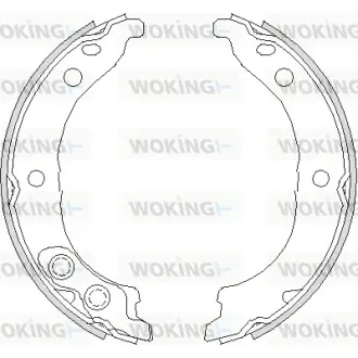Колодки ручного (стоячого) тормоза WOKING Z4728.00