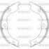 Колодки ручного (стоячого) гальма woking Z4736.00