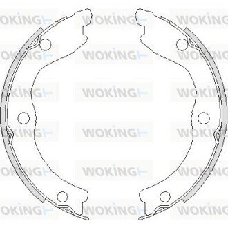 Колодки ручного (стоячого) гальма woking Z4736.00 на Ниссан Х (икс) трейл т30
