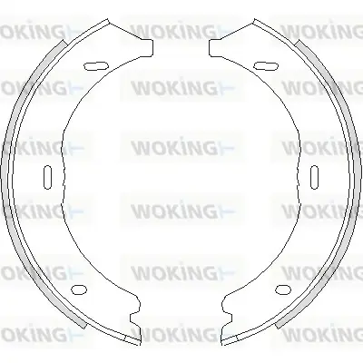 Колодки ручного (стоячого) тормоза WOKING Z474500