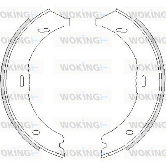 Колодки ручного (стоячого) тормоза woking Z474500 на Мерседес Viano w639