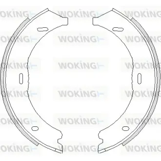 Колодки ручного (стоячого) тормоза WOKING Z474500 Мерседес Виано