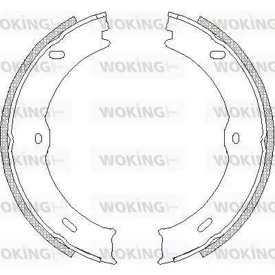 Колодки ручного (стоячого) тормоза WOKING Z474600