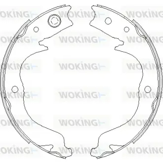 Колодки ручного (стоячого) тормоза WOKING Z4748.00