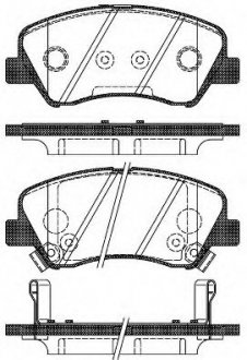 Передние тормозные колодки woking P15883.02