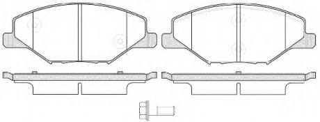 Передні тормозні (гальмівні) колодки woking P14533.00