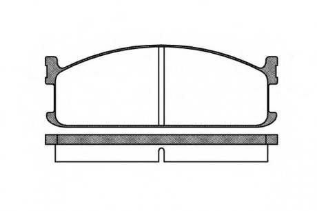 Передні тормозні (гальмівні) колодки woking P3043.00