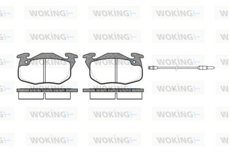 Колодки тормозные woking P0923.12 на Рено Super