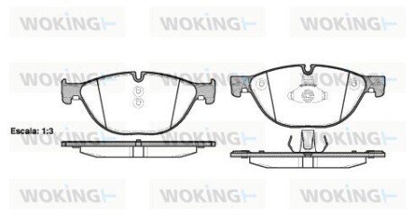 Колодки тормозные woking P15143.00 на Бмв F10