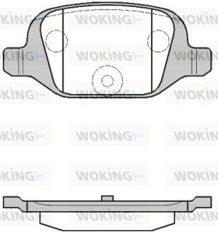 Колодки тормозные woking P6273.00 на Фиат Пунто 2