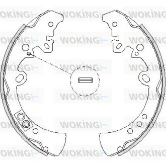 Колодки тормозные woking Z4218.00