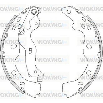 Колодки тормозные woking Z4227.00 на Сузуки Сх4