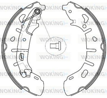 Колодки тормозные woking Z4263.00 на Фиат Добло