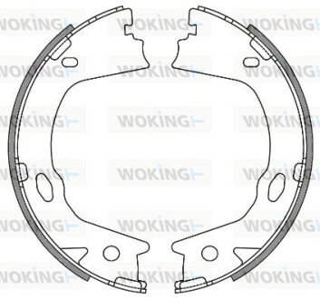 Колодки ручного (стоячого) гальма woking Z4657.00