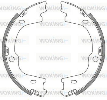 Колодки тормозные woking Z4673.00