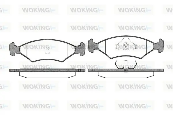 Передні тормозні (гальмівні) колодки WOKING P019320 (фото 1)