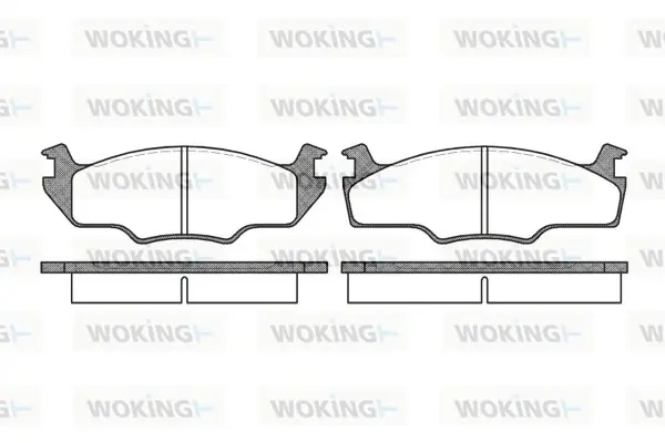 Передние тормозные колодки WOKING P021310