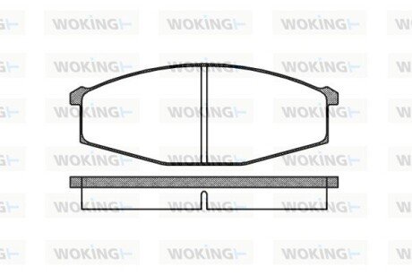 Передние тормозные колодки woking P0293.00