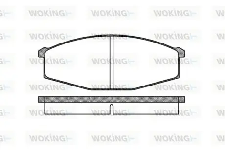Передние тормозные колодки WOKING P0293.00