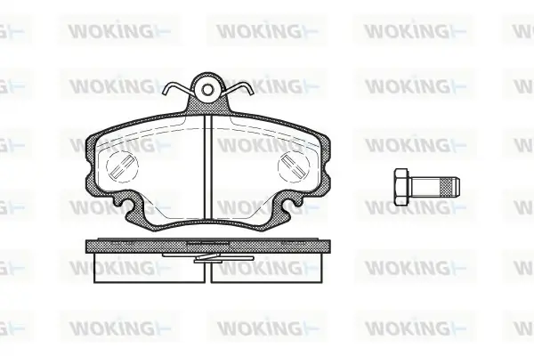 Передние тормозные колодки WOKING P041310