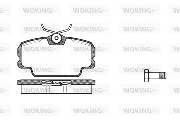 Передні тормозні (гальмівні) колодки WOKING P0453.00 (фото 1)