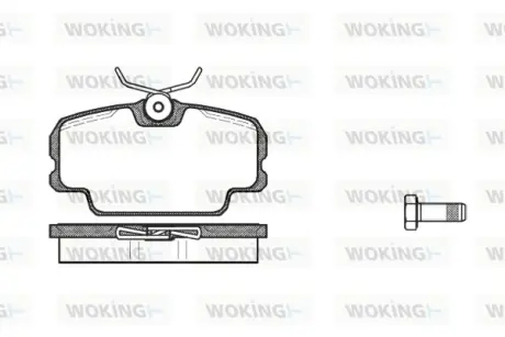 Передние тормозные колодки WOKING P0453.00