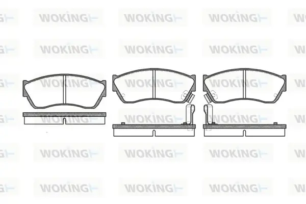 Передні тормозні (гальмівні) колодки WOKING P0473.22 (фото 1)