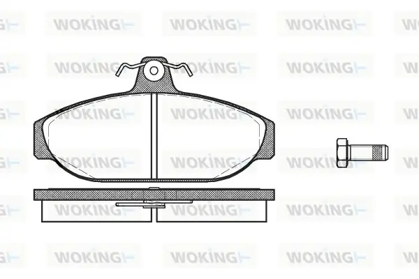 Передние тормозные колодки WOKING P0563.00