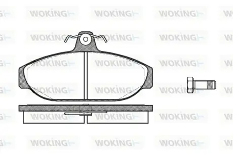 Передние тормозные колодки WOKING P0563.00