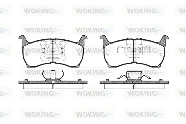 Передние тормозные колодки WOKING P0643.00