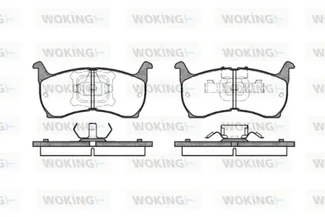 Передние тормозные колодки WOKING P0643.00