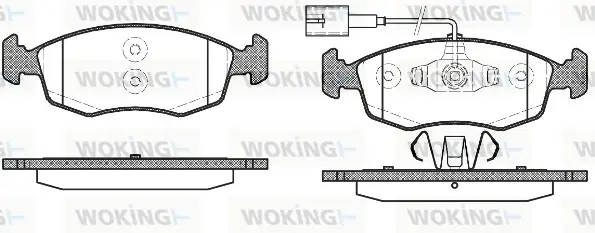 Передні тормозні (гальмівні) колодки WOKING P0723.52 (фото 1)
