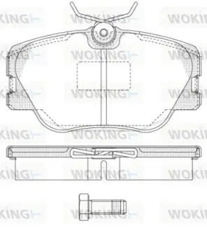 Передние тормозные колодки WOKING P0893.00