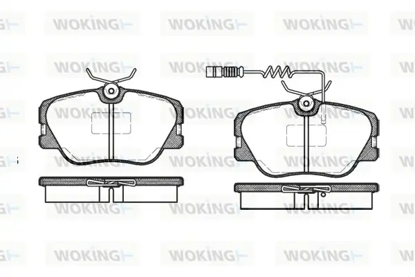 Передні тормозні (гальмівні) колодки WOKING P089302 (фото 1)