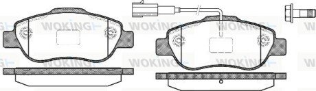 Передние тормозные колодки woking P10003.11 на Опель Корса д