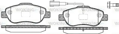 Передние тормозные колодки WOKING P10003.11