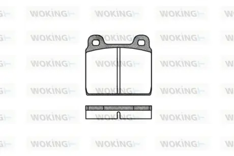 Передние тормозные колодки WOKING P1023.00