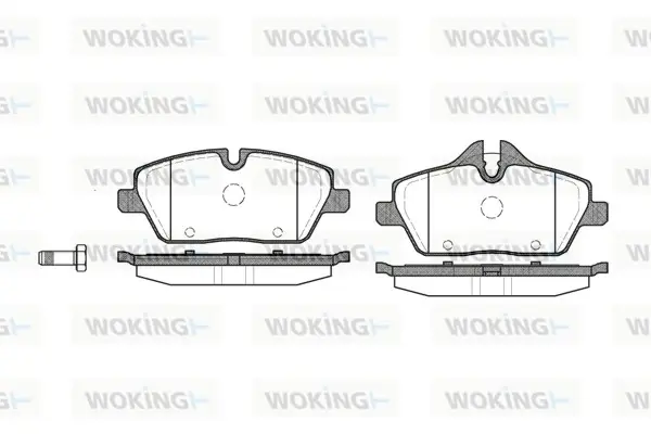 Передні тормозні (гальмівні) колодки WOKING P1031300 (фото 1)