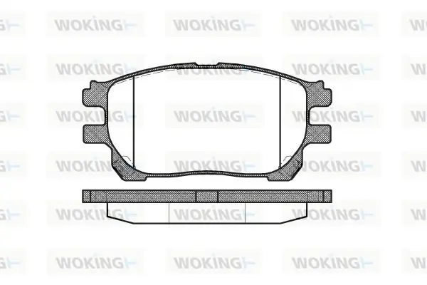 Передние тормозные колодки WOKING P10433.00