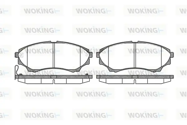 Передні тормозні (гальмівні) колодки WOKING P1051300 (фото 1)
