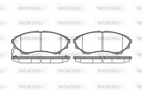 Передні тормозні (гальмівні) колодки WOKING P1051300