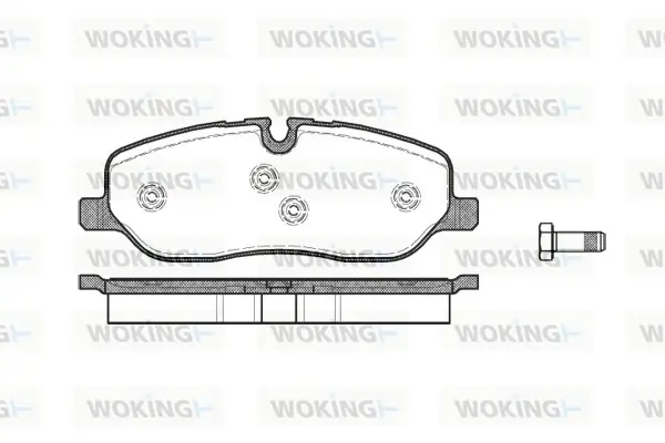 Передние тормозные колодки WOKING P1058300