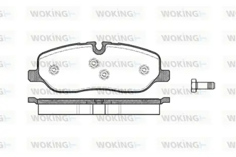 Передние тормозные колодки WOKING P1058300 Рендж (ленд) ровер Дискавери 3