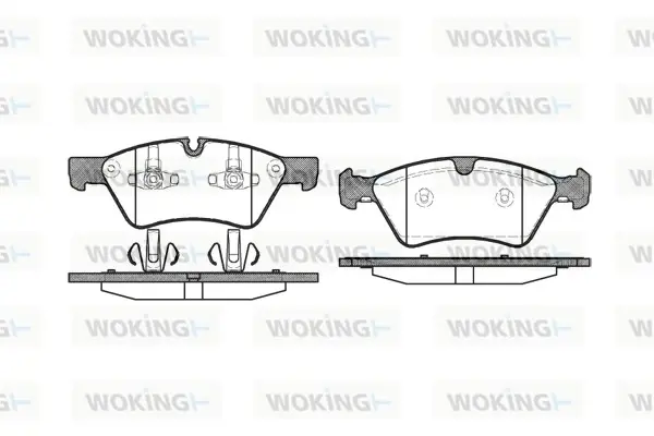 Передні тормозні (гальмівні) колодки WOKING P1079300 (фото 1)