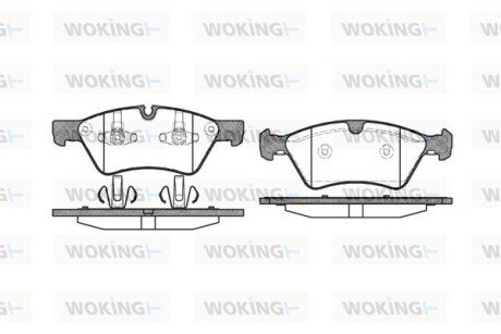 Передні тормозні (гальмівні) колодки woking P10793.00 на Мерседес Gl x164