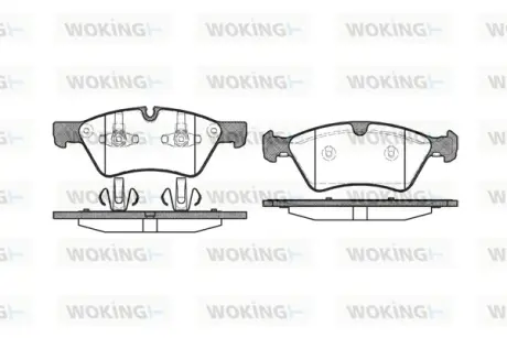 Передні тормозні (гальмівні) колодки WOKING P1079300