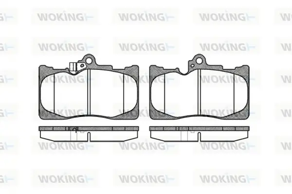 Передні тормозні (гальмівні) колодки WOKING P1080302 (фото 1)