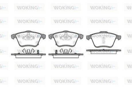 Передние тормозные колодки woking P10823.02