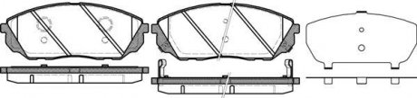 Передні тормозні (гальмівні) колодки woking P11413.12