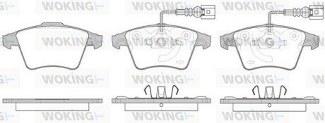 Передні тормозні (гальмівні) колодки woking P11453.22 на Porsche Cayenne